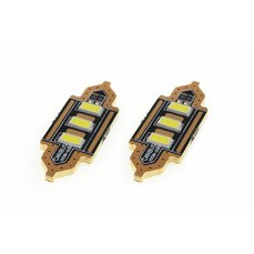 Žárovka sufit 12V 3 SMD, 12x36mm, bílá(2ks) AMIO