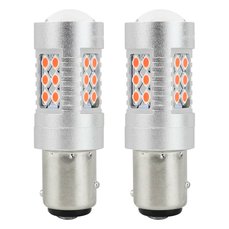 Žárovka  12V/24V (P21/5W) BAY15D CAN-BUS 24 SMD  červená (2ks) AMIO