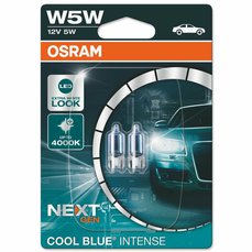 Žárovka Osram 12V W5W, COOL BLUE INTENSE NextGen. 4000K 2ks
