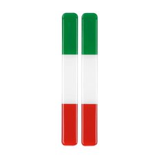 Logo 3D Italská vlajka - proužek 15x138 mm 2ks NEW 4/2024