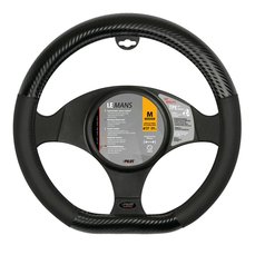 Potah volantu Le Mans PREMIUM černý-carbon, 37-39 cm NEW 3/2024