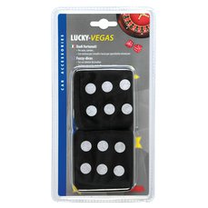 Plyšové kostky Lucky Vegas černé  NEW 9/2023