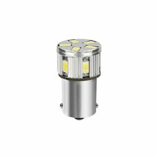 Žárovka Mega-LED 12V 10-30V 11 SMD x 1 chips P21W BA15s 6500°K (1ks)