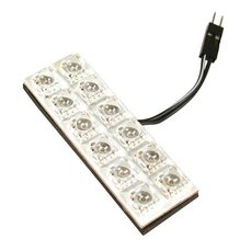 Osvětlení multifunkční 12 LED, 20x60mm, červené