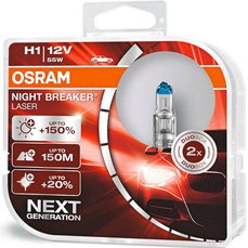 Žárovky H1 Osram Night Breaker Laser +150% (DUO BOX 2ks)
