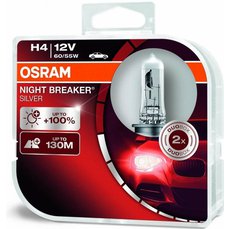 Žárovky H4 Osram Night Breaker Silver (DUO BOX 2ks)