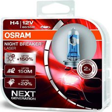 Žárovky H4 Osram Night Breaker Laser +150% (DUO BOX 2ks)