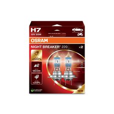 Žárovky H7 Osram Night Breaker +220% 2ks NEW 10/2024