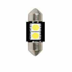 Žárovka Hyper-LED CAN-BUS 24-28V sufit 2 SMD x 3 chips, 10x31mm, bílá 6500° (2ks)