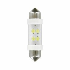 Žárovka LED 24V sufit 4 LED, 11x38mm, bílá 6500°K (2ks)