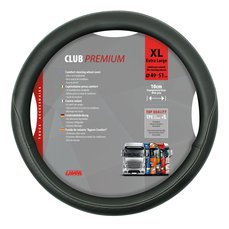Potah volantu CLUB PREMIUM černý, 49-51cm "XL"