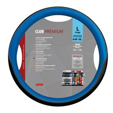 Potah volantu CLUB PREMIUM modrý, 46-48cm "L"
