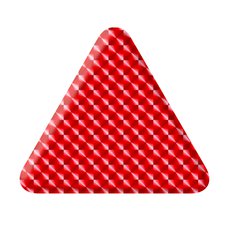 Samolepka 3D odrazka trojúhelník  - červený 2ks