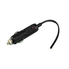 Zapalovač - zástrčka s LED 12/24V černá